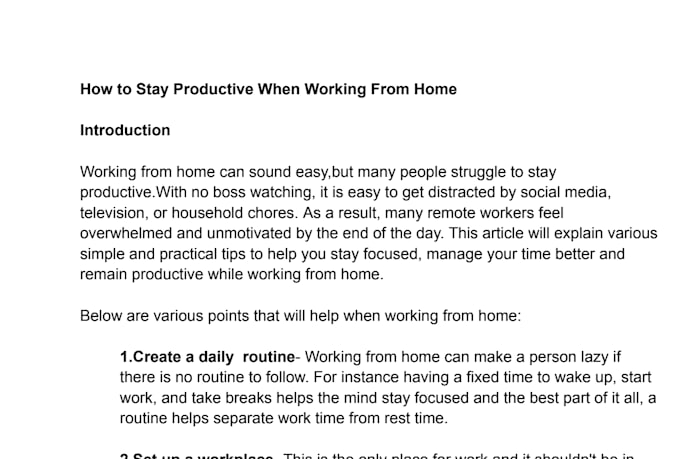 write clear and simple articles for blogs and websites
